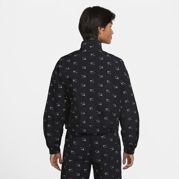 Nike Air Unisex Black 1/4 Zip Cropped Water repellent Jacket Size XL DV8066-010 - Picture 2 of 8